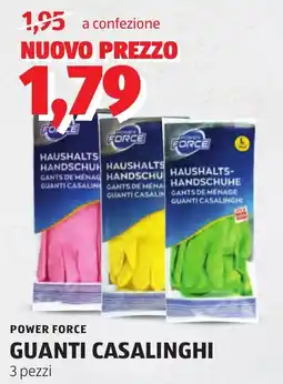 ALDI Power force guanti casalinghi offerta