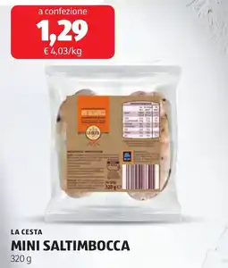 ALDI La cesta mini saltimbocca offerta