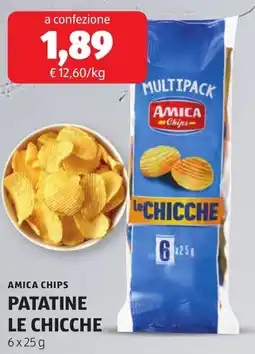ALDI Amica chips patatine le chicche offerta