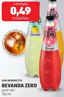 ALDI San benedetto bevanda zero offerta