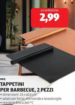 ALDI BBQ Tappetini per barbecue offerta