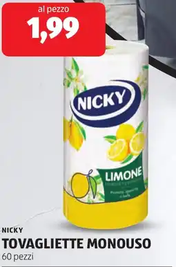 ALDI Nicky tovagliette monouso offerta