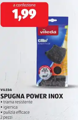 ALDI Vileda spugna power inox offerta