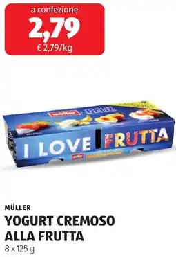 ALDI Müller yogurt cremoso alla frutta offerta