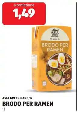 ALDI Asia green garden brodo per ramen offerta