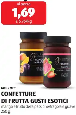 ALDI Gourmet confetture di frutta gusti esotici offerta