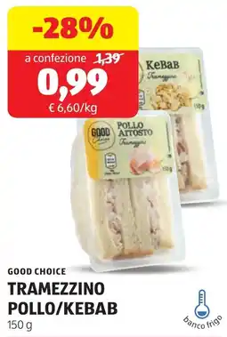 ALDI Good choice tramezzino pollo/kebab offerta