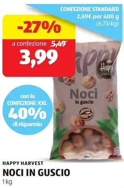 ALDI Happy harvest noci in guscio offerta