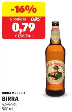 ALDI Birra moretti birra offerta