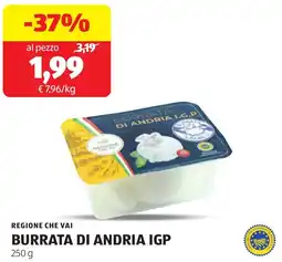 ALDI Regione che vai burrata di andria IGP offerta