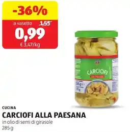 ALDI Cucina carciofi alla paesana offerta