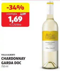 ALDI Villa alberti chardonnay garda DOC offerta