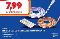 ALDI Casalux strisce led con sensore di movimento offerta