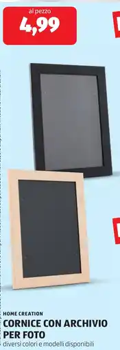 ALDI Home creation cornice con archivio per foto offerta