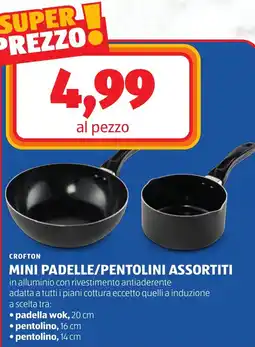 ALDI Crofton mini padelle/pentolini offerta
