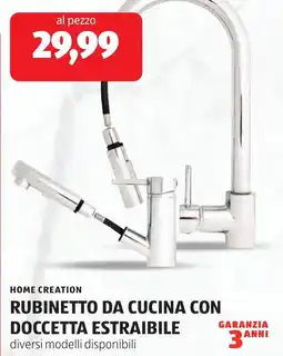 ALDI Home creation rubinetto da cucina con doccetta estraibile offerta