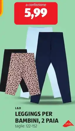 ALDI L&D Leggings per bambini offerta