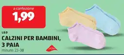 ALDI L&D Calzini per bambini offerta