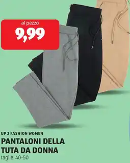 ALDI Up 2 fashion women pantaloni della tuta da donna offerta