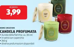 ALDI Home creation candela profumata offerta