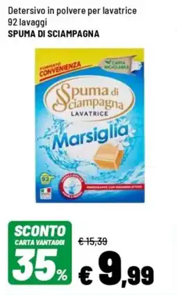 Iper La Grande Detersivo in polvere per lavatrice SPUMA DI SCIAMPAGNA offerta