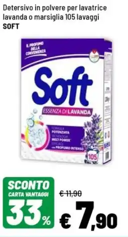Iper La Grande Detersivo in polvere per lavatrice lavanda o marsiglia SOFT offerta