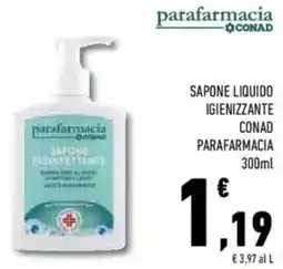 Conad Superstore Sapone liquido igienizzante CONAD PARAFARMACIA offerta
