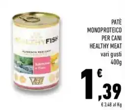 Conad Superstore Patè monoproteico per cani HEALTHY MEAT offerta