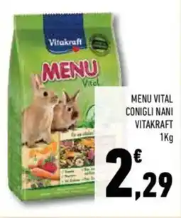 Conad Superstore Menu vital conigli nani VITAKRAFT offerta