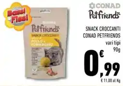 Conad Superstore Snack croccanti CONAD PETFRIENDS offerta