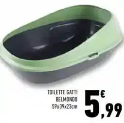 Conad Superstore Toilette gatti belmondo 59x39x23cm offerta