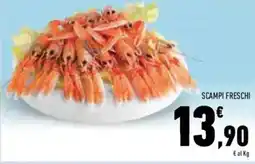 Conad Superstore Scampi freschi offerta