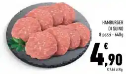 Conad Superstore Hamburger di suino offerta
