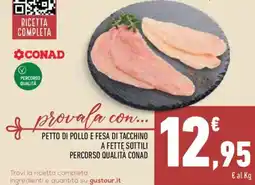 Conad Superstore Petto di pollo e fesa di tacchino a fette sottili percorso qualità CONAD offerta