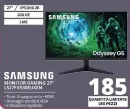 Comet SAMSUNG MONITOR GAMING 27" LS27FG530EUXEN offerta