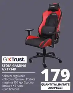 Comet GXTrust. SEDIA GAMING GXT714R offerta