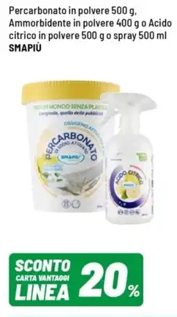 Iper La Grande Percarbonato in polvere, Ammorbidente in polvere o Acido citrico in polvere o spray SMAPIÙ offerta