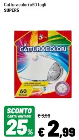 Iper La Grande Catturacolori x60 fogli SUPER5 offerta