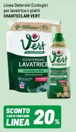 Iper La Grande Linea Detersivi Ecologici per lavatrice o piatti CHANTECLAIR VERT offerta