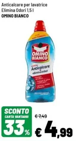 Iper La Grande Anticalcare per lavatrice Elimina Odori OMINO BIANCO offerta