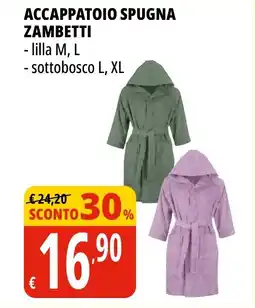 Tigros Accappatoio spugna ZAMBETTI offerta