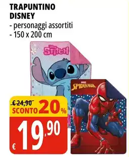 Tigros Trapuntino disney offerta
