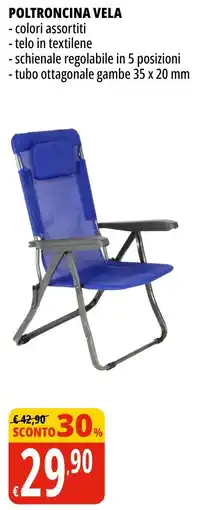 Tigros Poltroncina vela offerta