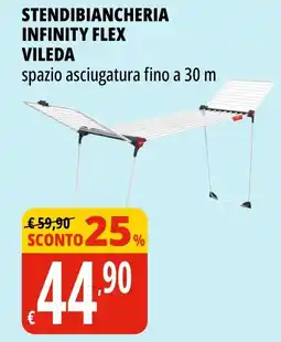 Tigros Stendibiancheria infinity flex VILEDA offerta