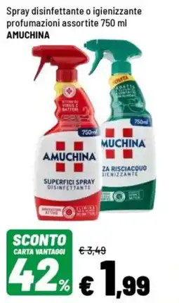 Iper La Grande Spray disinfettante o igienizzante AMUCHINA offerta