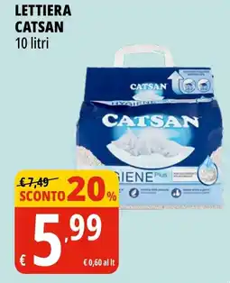 Tigros Lettiera CATSAN offerta