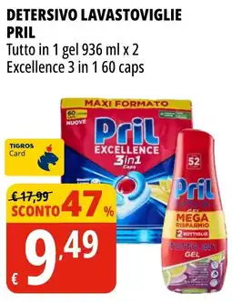 Tigros Detersivo lavastoviglie PRIL offerta