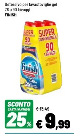 Iper La Grande Detersivo per lavastoviglie gel FINISH offerta