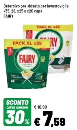 Iper La Grande Detersivo pre-dosato per lavastoviglie FAIRY offerta