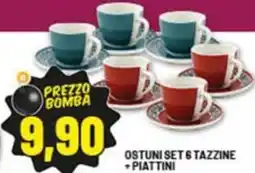 Risparmio Casa Ostuni set 6 tazzine +piattini offerta